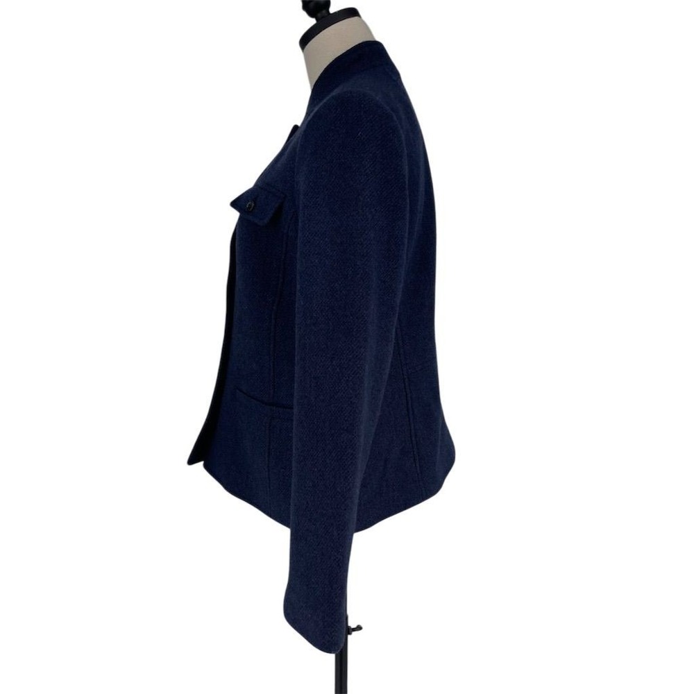 Talbots Women's Blue Wool Blend Jacket Size 10 M Casual Short Length - Picture 8 of 10